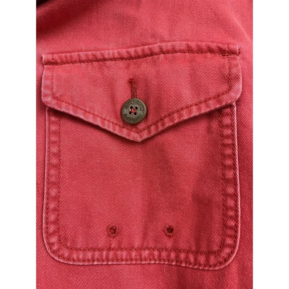 American Living Jean Hoodie Jacket For Men Size Medium 100% Cotton - Picture 3 of 7